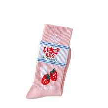 Load image into Gallery viewer, Milk Strawberry Socks