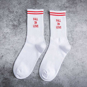 Fall In Love White Socks