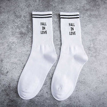 Load image into Gallery viewer, Fall In Love White Socks