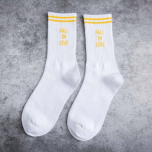 Fall In Love White Socks