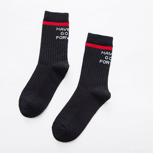 "Have Fun Going Forward" Socks