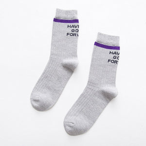 "Have Fun Going Forward" Socks